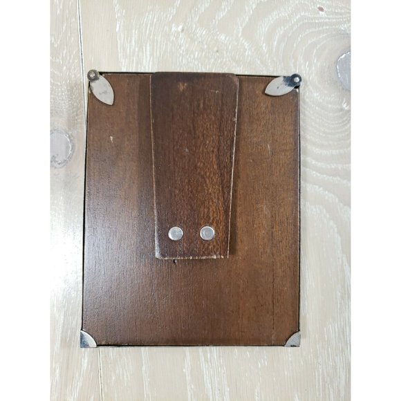 900 90% Purity Coin Silver Picture Frame 68 grams Vintage 4x5 Image Marked - Picture 4 of 12